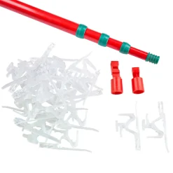 Clearance Set of 25 Ladderless Red and Green Light Hanging Kit, 11ft Accessories