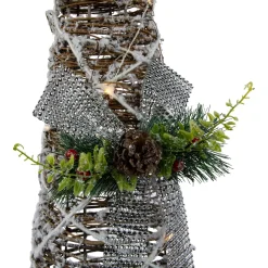 Clearance Set of 3 LED Lighted Pine and Berries Cone Christmas Tree Decorations 39.25