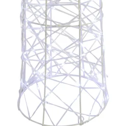 Online Set of 3 LED Lighted Twinkling Cone Trees Christmas Yard Decoration - Cool White Lights Trees