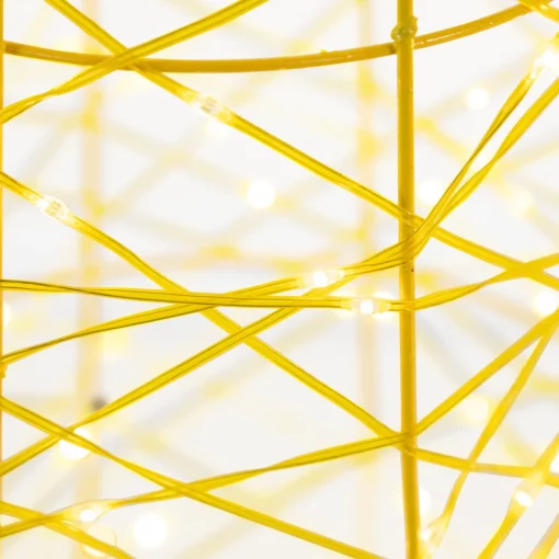 Outlet Set of 3 LED Twinkle Lighted Gold Mesh Cone Trees Outdoor Christmas Decorations 39.5" Trees