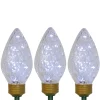 Online Set of 3 Lighted LED C9 Bulb Christmas Pathway Marker Lawn Stakes - Clear Lights Lawn Stakes