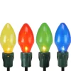 Clearance Set of 4 Lighted Multi-Color Jumbo C7 Bulb Christmas Pathway Marker Lawn Stakes Lawn Stakes