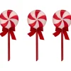Set of 3 Peppermint Candies Christmas Pathway Markers 16" Candy