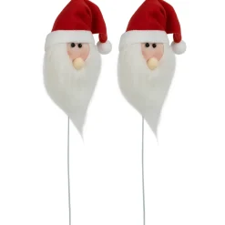 Online Set of 2 Plush Santa Claus Christmas Picks 18