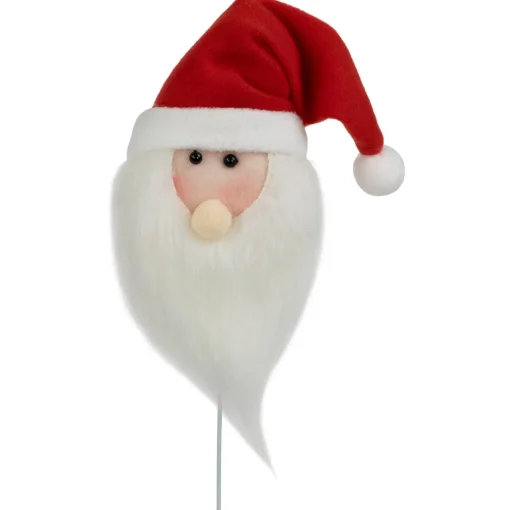 Online Set of 2 Plush Santa Claus Christmas Picks 18" Novelty