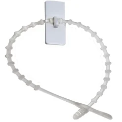 Clearance Set of 12 Sticky Reusable Ties with Clip Hooks 2