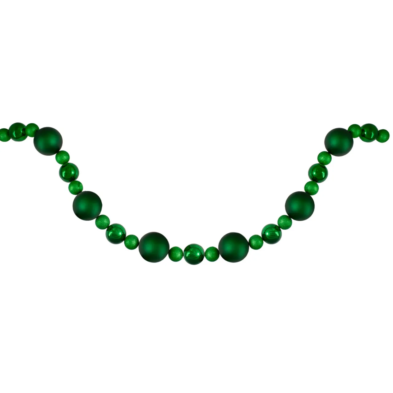 Shatterproof Ball Artificial Christmas Garland - 6' X 3.75" - Green - Unlit Pre Decorated