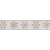 Best Sheer Gold Snowflake Christmas Wired Craft Ribbon 2.5" x 10 Yards Ribbons & Bows