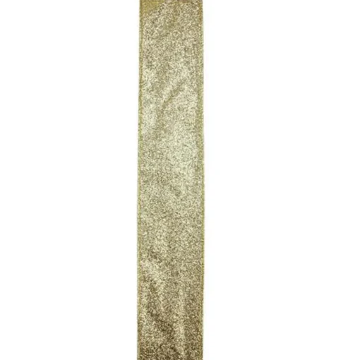 Online Shimmering Metallic Gold Ribbed Wired Craft Ribbon 2.5" x 10 Yards Ribbons & Bows