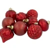 Best Shiny and Matte Finish Christmas Glass Ball Ornaments - 3" (80mm) - Red - 9ct Glass|Ball Ornaments