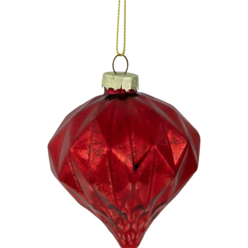 Best Shiny and Matte Finish Christmas Glass Ball Ornaments - 3" (80mm) - Red - 9ct Glass|Ball Ornaments