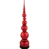 Online Shiny Ball Finial Tower Commercial Christmas Decoration - 4.5' - Red Commercial