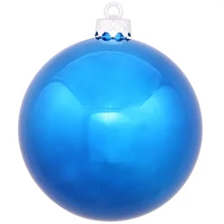 Outlet Shiny Blue Drilled Shatterproof Christmas Ball Ornament 2.75" (70mm) Shatterproof Balls|Ball Ornaments