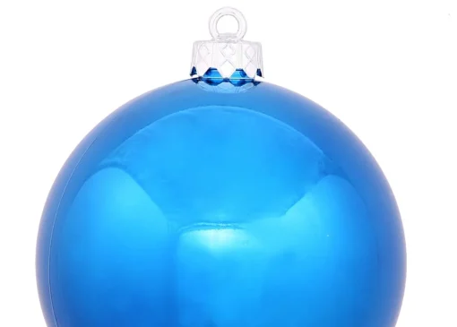 Outlet Shiny Blue Drilled Shatterproof Christmas Ball Ornament 2.75" (70mm) Shatterproof Balls|Ball Ornaments