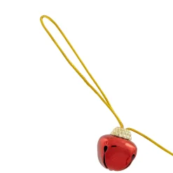Outlet Shiny Christmas Jingle Bells Metal Garland - 7.5' - Red Novelty