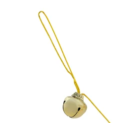 Shiny Metal Christmas Jingle Bells Garland - 7.5' - Gold Novelty