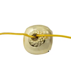 Shiny Metal Christmas Jingle Bells Garland - 7.5' - Gold Novelty
