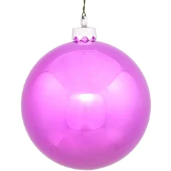 Best Shiny Orchid Pink UV Resistant Commercial Shatterproof Christmas Ball Ornament 2.75" (70mm) - Pack of 12 Shatterproof Balls|Ball Ornaments