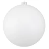 Sale Shiny Shatterproof Commercial Christmas Ball Ornament - 8" (200mm) - White Commercial