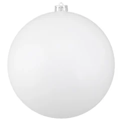 Sale Shiny Shatterproof Commercial Christmas Ball Ornament - 8" (200mm) - White Commercial