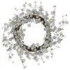 Online Silver and White Ball Ornaments Christmas Wreath, 20-Inch, Unlit Unlit