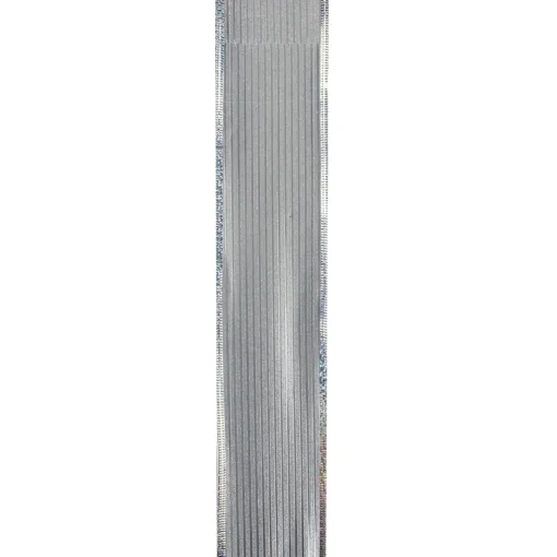 Best Silver Horizontal Striped Wired Christmas Craft Ribbon 2.5" x 10 Yards Ribbons & Bows