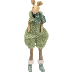 Discount Sitting Boy Mouse in Overalls with Dangling Legs Christmas Figure - 18" Animals