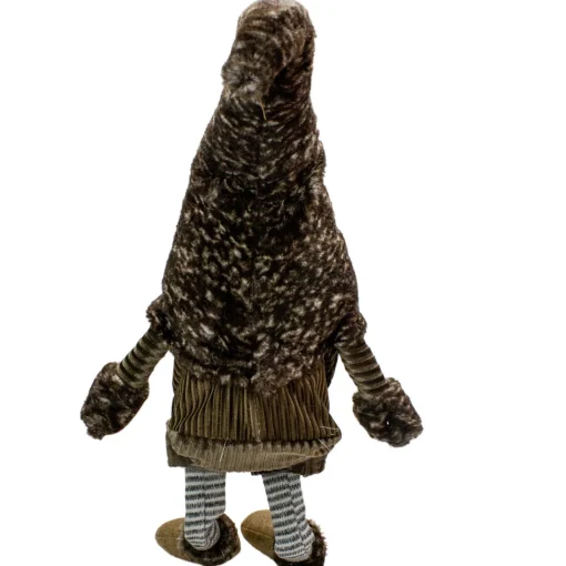 Sitting Christmas Gnome with Striped Dangling Legs - 34" Gnomes