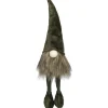 Sitting Christmas Gnome with Knitted Dangling Legs - 20" - Green Gnomes
