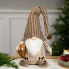 Online Sitting Gnome with Teddy Bear Christmas Figure - 14" Gnomes