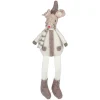 Clearance Sitting Plush Christmas Mouse Figure - 9.5" - Cream Animals
