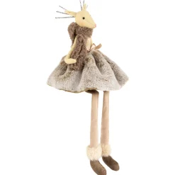 Discount Sitting Reindeer Girl with Dangling Legs Christmas Figure - 18