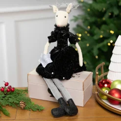 Outlet Sitting Reindeer with Dangling Legs Christmas Figure - 18" Animals