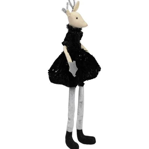 Outlet Sitting Reindeer with Dangling Legs Christmas Figure - 18" Animals