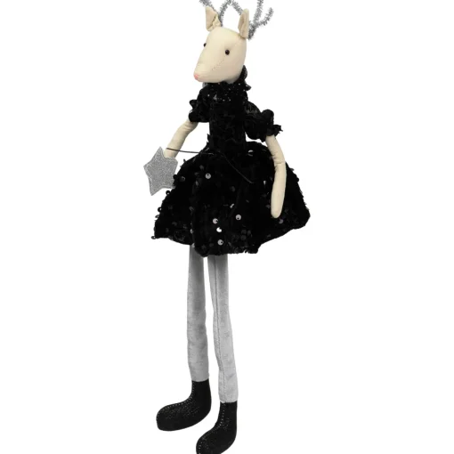 Outlet Sitting Reindeer with Dangling Legs Christmas Figure - 18" Animals