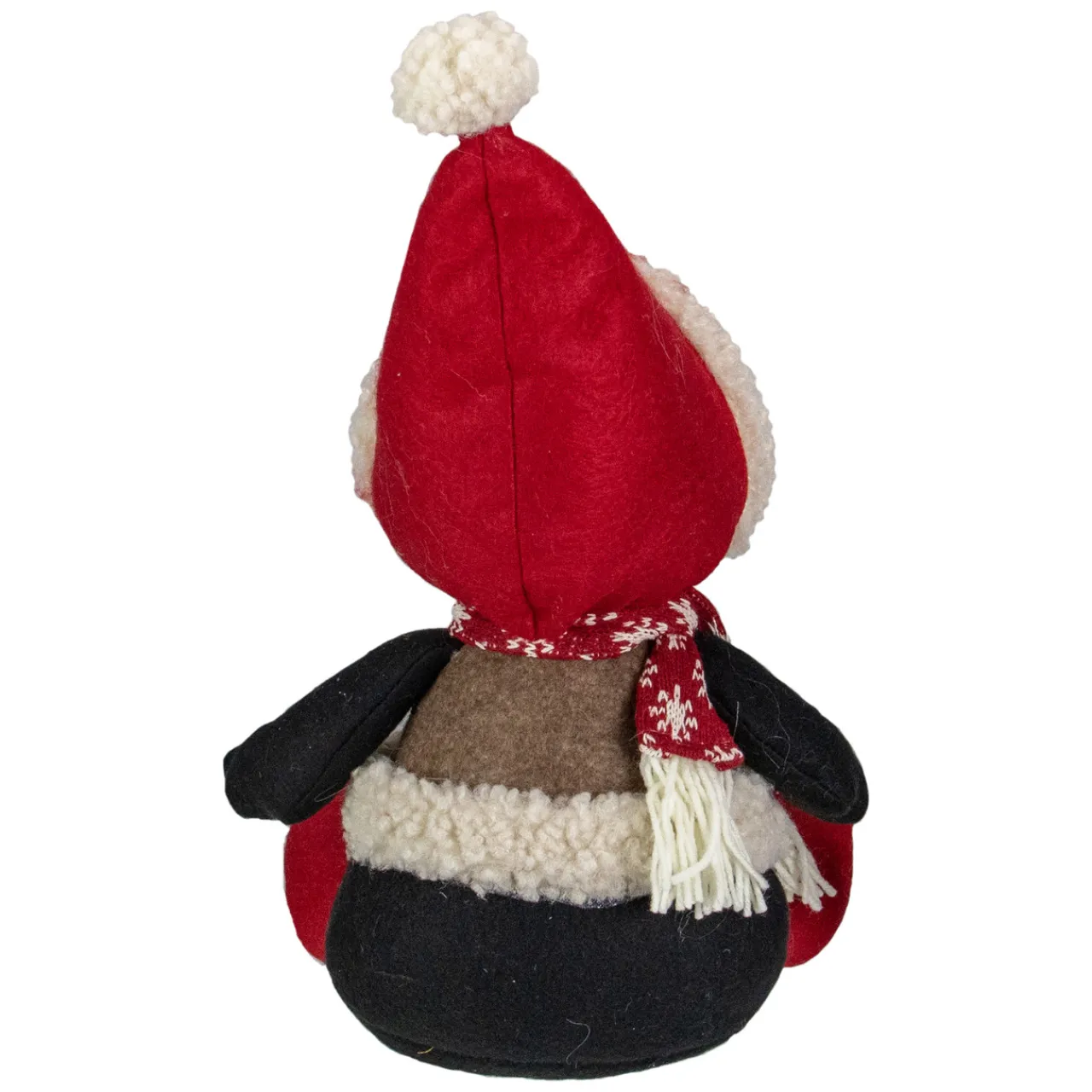 Discount Sitting Winter Penguin Christmas Figure - 15" Red, White, and Black Animals