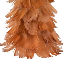 Small Layered Feather Cone Tree Glittered Christmas Decoration - 16