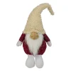 New Smiling Chubby Plush Gnome with Textured Hat Christmas Figure - 15" Gnomes