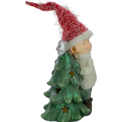 Best Smiling Girl Hugging a Star Tree Christmas Figure - 30" Trees