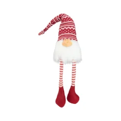 Discount Smiling Gnome with Dangling Legs Christmas Figure - 29" - Red and White Gnomes