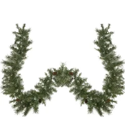 Outlet Snow Mountain Pine Artificial Christmas Garland - 9' x 10" - Unlit Unlit