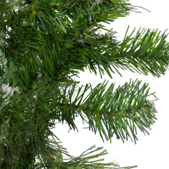 New Snow Mountain Pine Artificial Christmas Wreath - 24" - Unlit Unlit