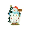 Hot Snowman Cut-Out Ornament Holder "Merry Christmas" Decoration - 10.25" Snowmen