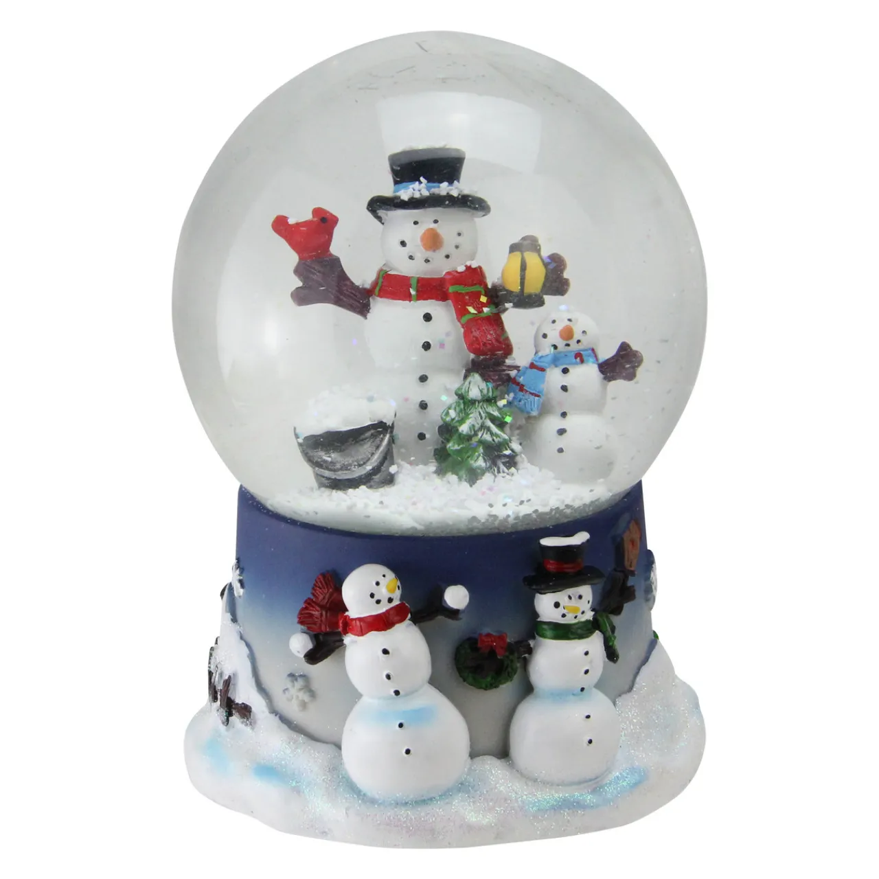 Snowman Family Musical Christmas Snow Globe - 7" Snow Globes