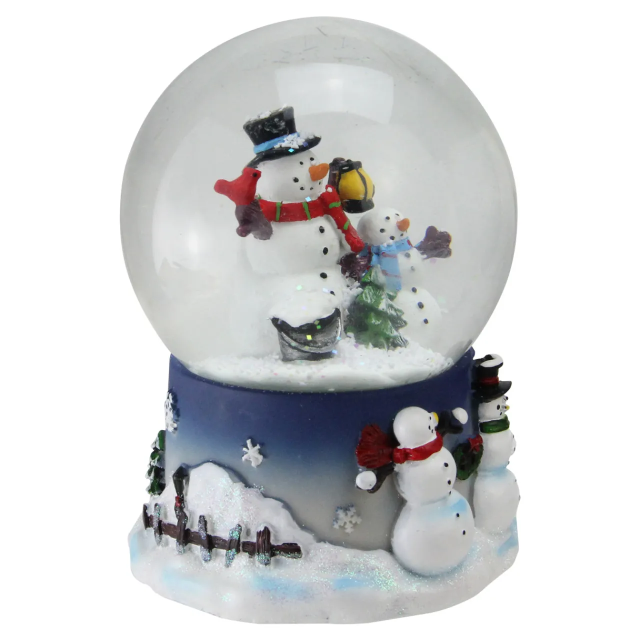 Snowman Family Musical Christmas Snow Globe - 7" Snow Globes