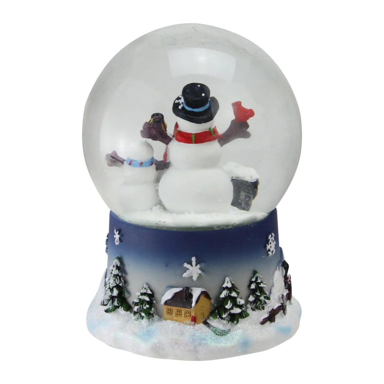 Snowman Family Musical Christmas Snow Globe - 7" Snow Globes