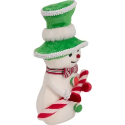 Discount Snowman with Candy Cane Christmas Figure - 10