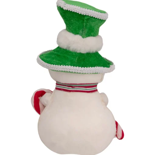 Discount Snowman with Candy Cane Christmas Figure - 10" Snowmen