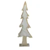 Best Snowy Wooden Tree Christmas Decoration - 14.5" - Beige and White Trees