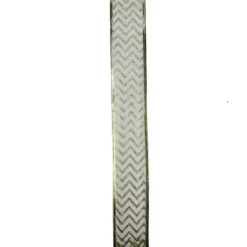 Online Sparkling Gold Chevron Wired Christmas Craft Ribbon 2.5" x 10 Yards Ribbons & Bows